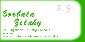 borbala zilahy business card